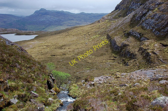 Photo 6"x4" Coire na Poite from mid-height Lochan Coire na Poite c2011