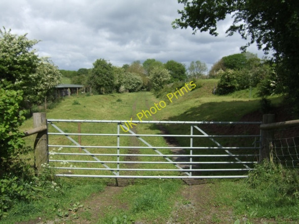 Photo 6"x4" Former Admiralty railway to Cleobury Mortimer Oreton c2011