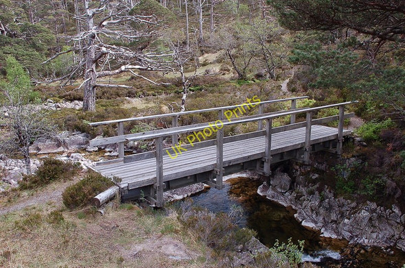 Photo 6"x4" Footbridge near Easan Dorcha Craig\/NH0349 c2011