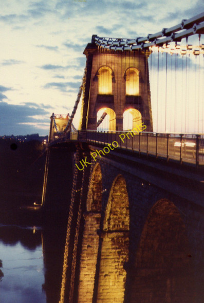 Photo 6"x4" Pont Menai Bangor\/SH5771 c1982