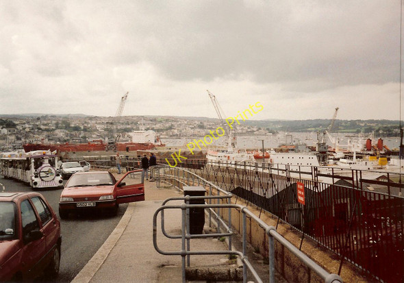 Photo 6"x4" The land train climbs Castle Drive above Falmouth docks Falmouth c1999