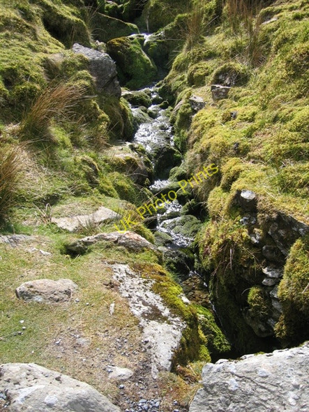 Photo 6"x4" A stream by the PYG track Gwastadnant c2008