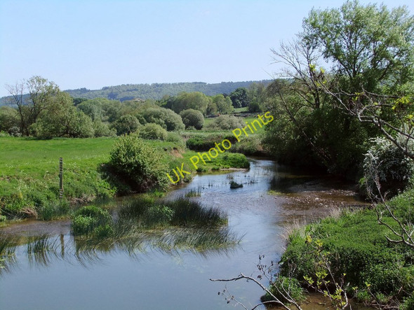 Photo 6"x4" The River Stour, looking downstream from the Hayward Bridge, Shillingstone Child Okeford c2011