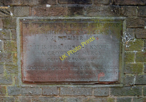 Photo 6"x4" Commemorative stone for the last battle of the Civil War in Sidbury, Worcester Worcester c2011