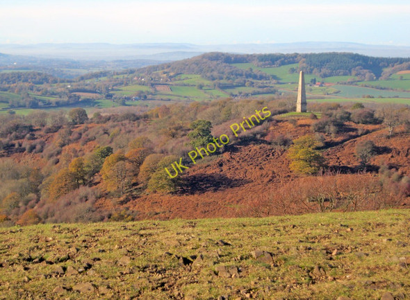 Photo 6"x4" The obelisk from Midsummer Hill Hollybush\/SO7636 c2010