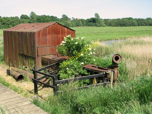 Photo 6"x4" Derelict shed and old pumping gear, Herringfleet Smock drainage mill Herringfleet c2011 P1