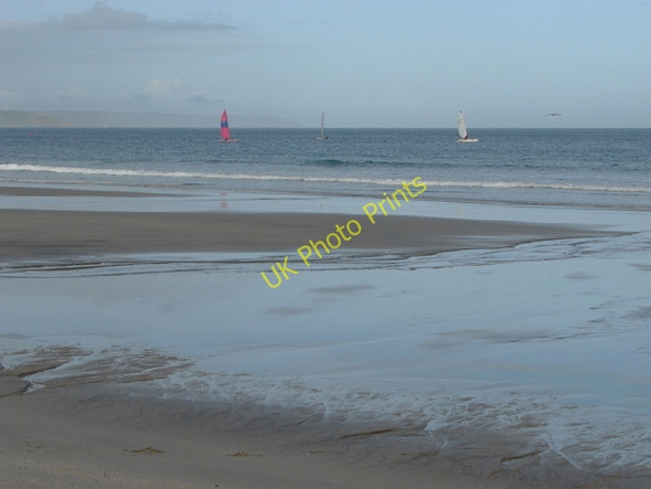 Photo 6"x4" Pentewan Beach Mevagissey c2011 P2