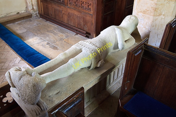 Photo 6"x4" Table tomb with knight effigy - Poyntington parish church Oborne c2011