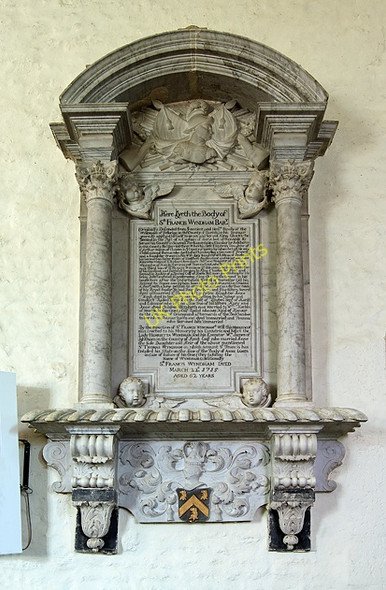 Photo 6"x4" Wyndham monument - Trent parish church Gore\/ST5918 c2011