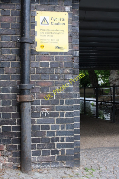Photo 6"x4" Benchmark on Harrow Road Bridge Paddington\/TQ2681 c2011