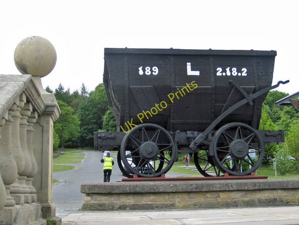 Photo 6"x4" Newcastle Chaldron, or 'black wagon', Beamish Stanley\/NZ1952 c2011