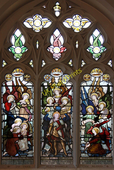 Photo 6"x4" Holy Trinity, Manor Road, Wallington - Stained glass window Carshalton c2011
