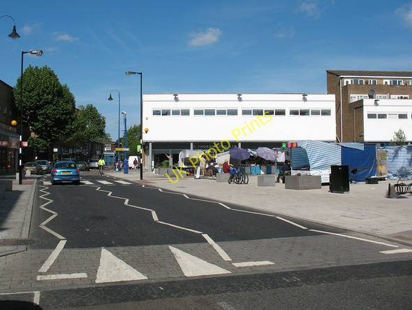 Photo 6"x4" Pedestrian crossing at Bermondsey Blue Market Bermondsey c2011