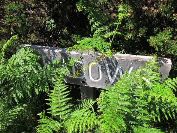 Photo 6"x4" Shadows sign Jumper's Town c2011
