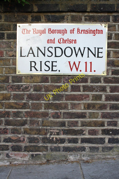 Photo 6"x4" Benchmark on the boundary wall of #45 Lansdowne Road Kensington\/TQ2579 c2011