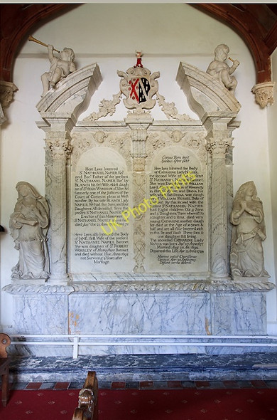 Photo 6"x4" Napier family monument - Minterne Magna parish church Minterne Magna c2011