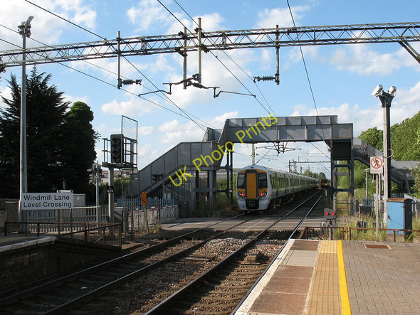 Photo 6"x4" Windmill Lane level crossing Cheshunt c2011