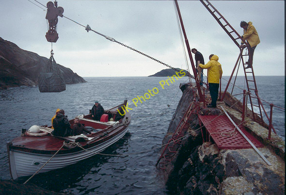 Photo 6"x4" The Muckle Flugga supply boat at Muckle Flugga Muckle Flugga c1988