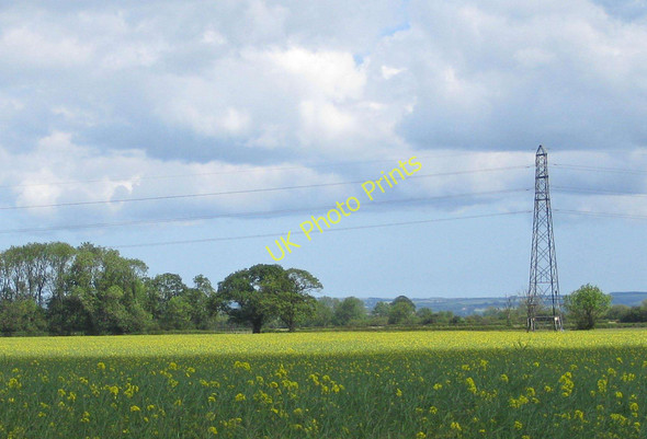 Photo 6"x4" Overhead power lines near Amotherby Swinton\/SE7573 c2011