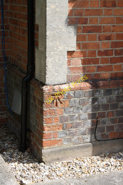 Photo 6"x4" Benchmark on Howbery Park Lodge Wallingford c2011