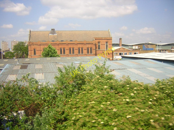 Photo 6"x4" Ilderton Road: Christ the King Chapel, from the train Deptford\/TQ3677 c2011