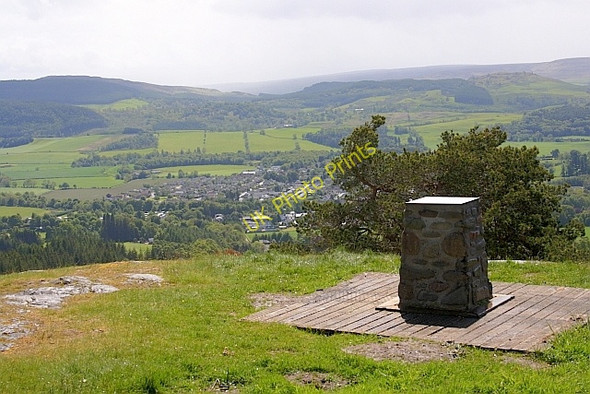 Photo 6"x4" Toposcope  on the Summit of Dun More Comrie\/NN7722 c2011