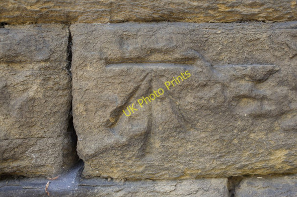 Photo 6"x4" Cut Bench Mark, #35 Bridgehouse Lane Hole\/SE0336 c2011