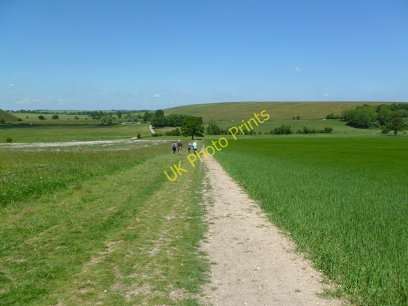 Photo 6"x4" West Kennet, path East Kennett c2011