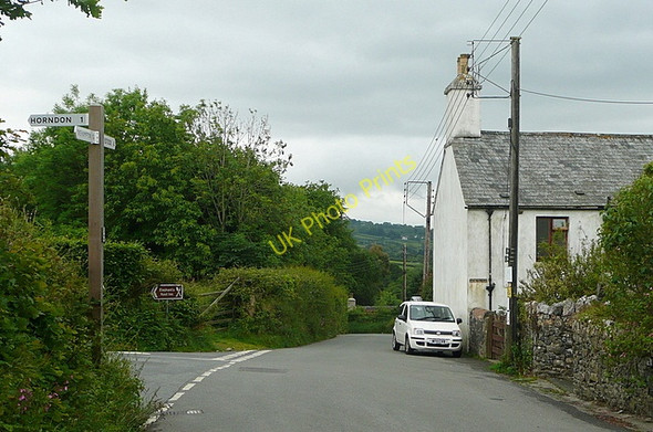 Photo 6"x4" Lane to Horndon Mary Tavy c2011