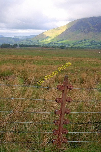 Photo 6"x4" Fence Post on the Moor at Flaska Matterdale End c2011