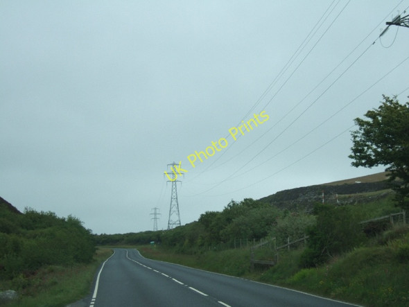 Photo 6"x4" B3274 passing china clay spoil heaps Coldvreath c2011