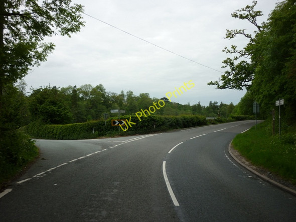 Photo 6"x4" The A489 at the Eyton turnoff Plowden c2011