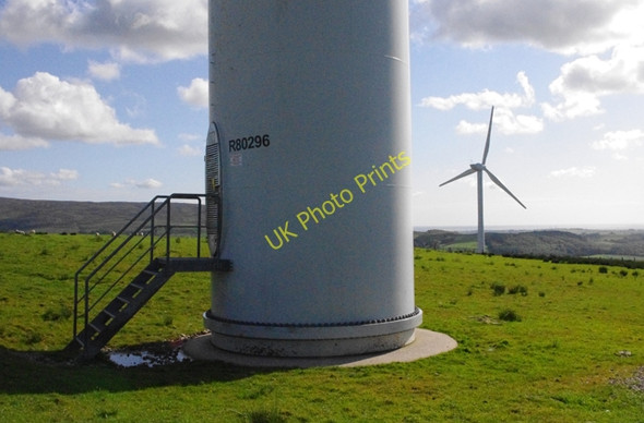 Photo 6"x4" Caton Moor wind turbines Brookhouse\/SD5464 c2011
