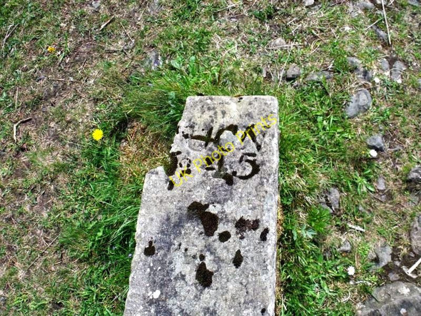 Photo 6"x4" Hillend Reservoir, marker stone No. 45 Forrestfield c2011