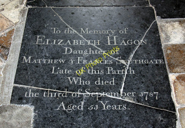 Photo 6"x4" All Saints, Swanton Morley - Ledger slab Greengate\/TG0116 c2011