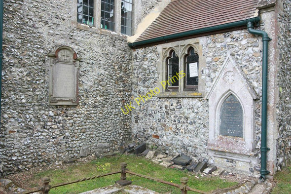 Photo 6"x4" All Saint, Swanton Morley - Wall monuments Greengate\/TG0116 c2011