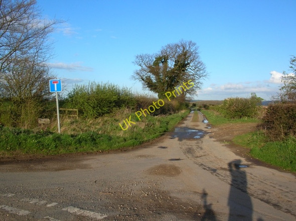 Photo 6"x4" Track to Woodhouse Farm Bossall c2008