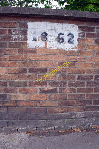 Photo 6"x4" Benchmark on railway bridge on Blackbird Leys Road Blackird Leys c2011