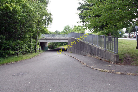 Photo 6"x4" Bridge taking Barns Road over cycle path beside Eastern By-Pass Blackird Leys c2011
