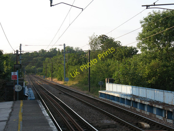 Photo 6"x4" Railway tracks north of Hertford North station Hertford c2011