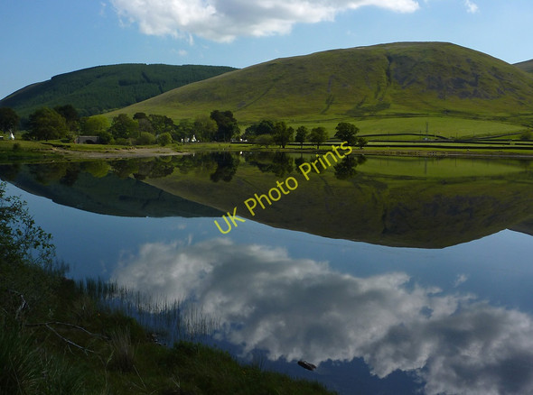 Photo 6"x4" Reflections, Loch of the Lowes Bowerhope c2011