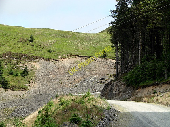 Photo 6"x4" On the Cefn Croes wind-farm road beneath Ffrwd Ergyr Pont Rhydgaled c2011