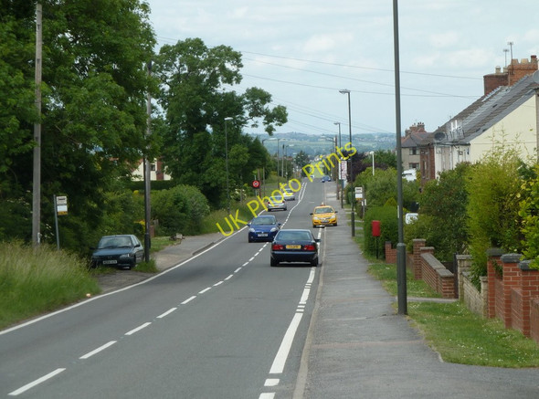 Photo 6"x4" Looking along Shuttlewood Road Bolsover c2011