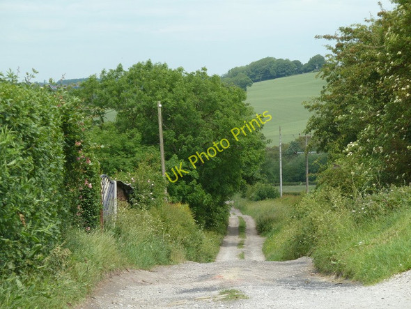Photo 6"x4" Track away from Shuttlewood Road Bolsover c2011