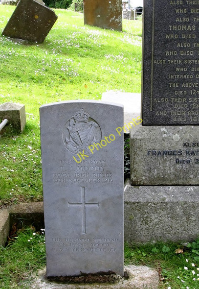 Photo 6"x4" A War Grave in the Old Cemetery of Down Cathedral Downpatrick c2011
