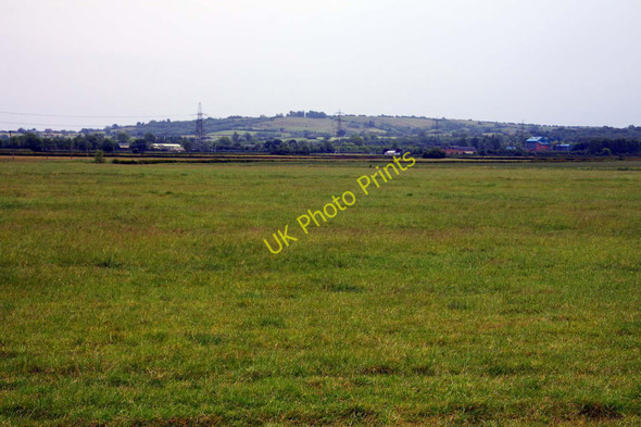Photo 6"x4" Looking across a field towards Arncott Blackthorn c2011