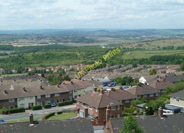 Photo 6"x4" Overlooking Bolsover from Hilltop Road Bolsover c2011