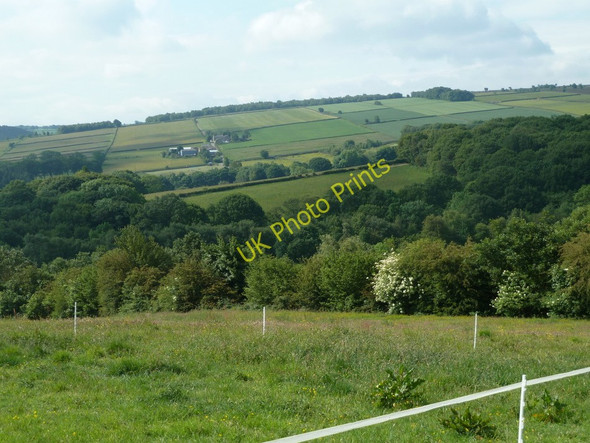 Photo 6"x4" Field and valley views south of the A619 Hollins\/SK3271 c2011
