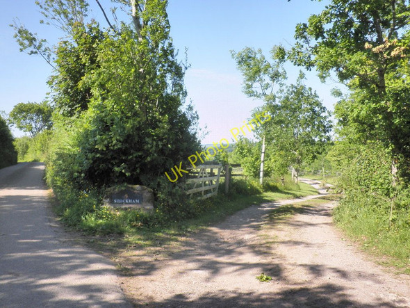 Photo 6"x4" Entrance track., Stockham Dulverton c2011