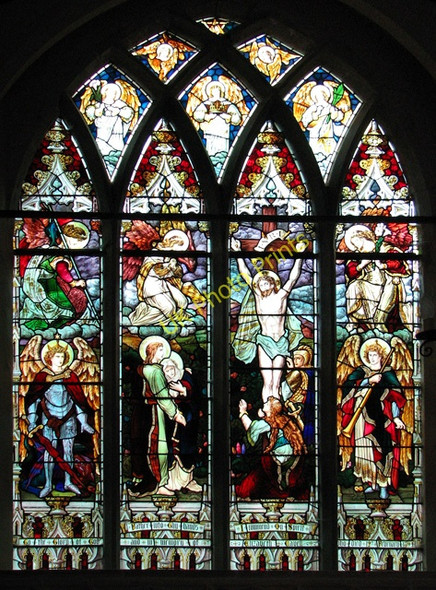 Photo 6"x4" St Michael's church in Rendham - east window Rendham c2011